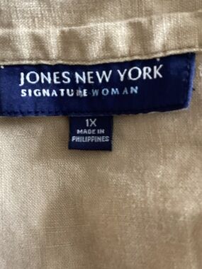 Jones New York Tan Knit Blazer Jacket